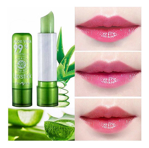 Bálsamo labial hidratante Aloe Vera com 2 pacotes