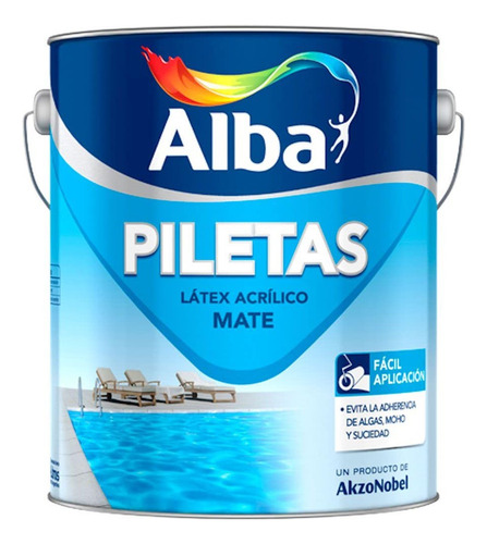 Pintura Para Pileta Latex Acrilica 10 Lt Alba - Rex