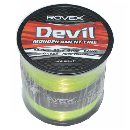 Nylon Tanza Rovex Devil 0,45mm 11,3kgs 610mts Amarillo Fluo