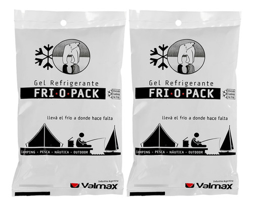 Gel Refrigerante Frio-o-pack Valmax Rs5 500gr X2 Unidades