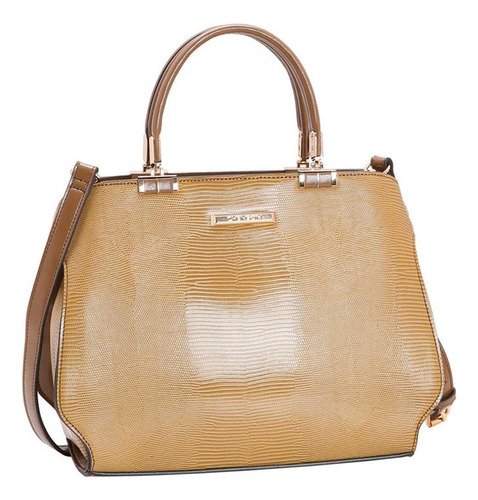 Bolsa Feminina Monograma Transversal 3483914 Caramelo