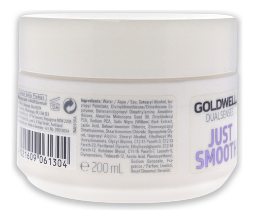 Tratamiento Capilar Goldwell Just Smooth 60s De Acción Ultra