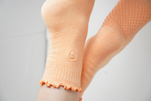 Calcetas Pilates Melocoton Basic & Curly 10 Pares Nonslip Mix Logo Único