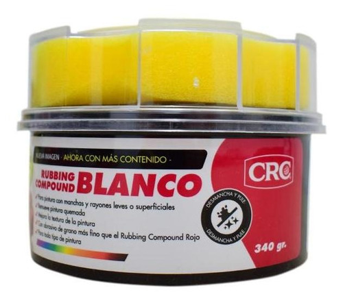 Rubbing Copao 340 Grms Blanco Para Autos Crc (20012232)