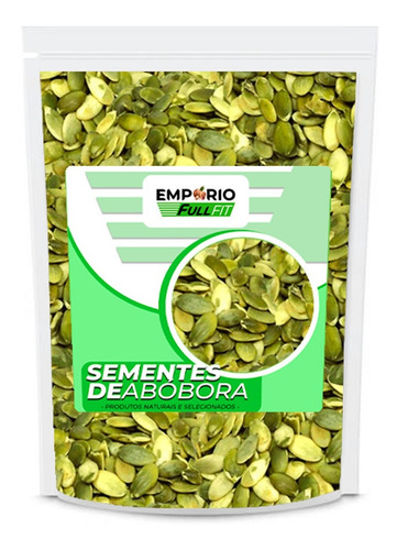 Semente De Abóbora Crua Original Sem Casca Sem Sal - 500g