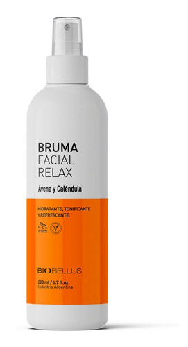 Bruma Facial Relax Avena & Calendula 200ml Biobellus Calma