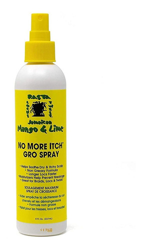 Jamaican Mango  Lime No More Itch Gro Spray 8 Oz