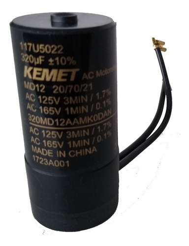 Capacitor De Arranque Kemet 320 Uf, 320md12aamk0dan Ac125