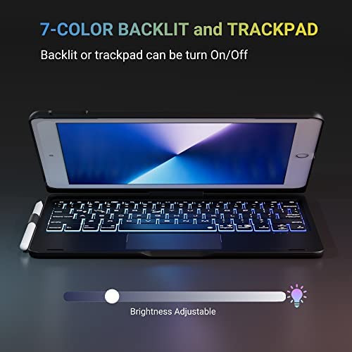Funda Con Teclado Para iPad De 9.ª Generación: 2021 Touchpad