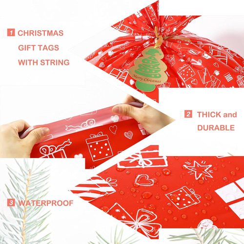 Bolsas De Regalo De Navidad Extragrandes De 56 X 36 Pulgadas