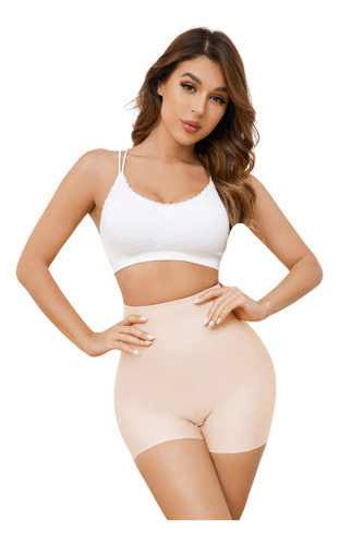 Panty Licra Faja Moldeadora Ajustada Abdomen Gluteo Rosa P