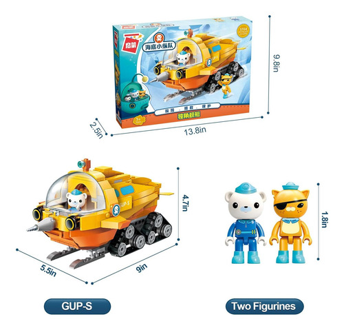 Little Froggy Building Block Toys The Octonauts Gup-s E Com