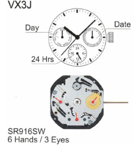 Maquina Epson Vx3je Utilizado En Relojes Dkny, Mk, Guess, Tommy Hilfiger, Seiko, Orient, Etc