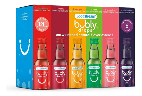 Sodastream Bubly Drops  Paquete Variado 6u De 40ml Para 12l