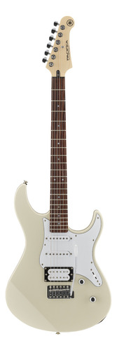 Guitarra blanca vintage Yamaha Pacifica 112v, guía para la mano derecha