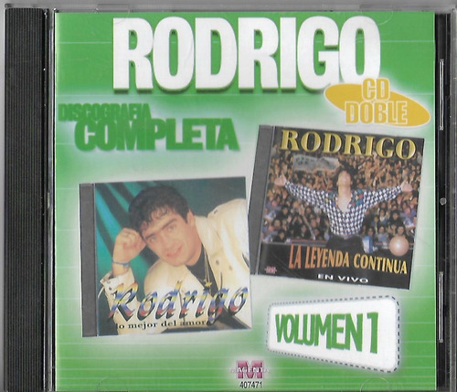Rodrigo Cd Discografia Completa Volumen 1 Cd Nuevo