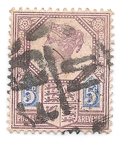 Inglaterra Scott 118 Reina Yv 99 Reino Unido $ Año 1887 #