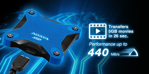 Disco sólido SSD externo Adata ASD600Q-240GU31 240GB negro
