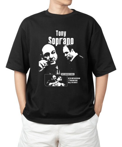 Polera Manga Corta - Tony Soprano - Los Soprano - 2xl - 3xl