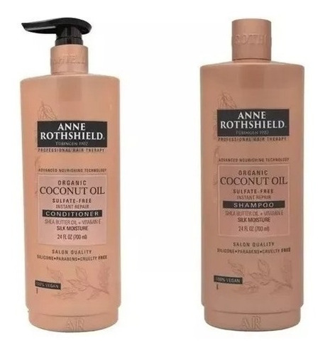 Shampoo Y Acondicionador Anne Rotshield Coconut Oil 700ml