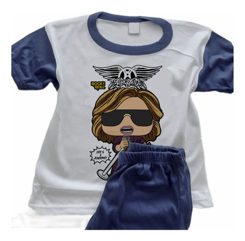 Pijamas Personalizadas Sublimadas Estampadas Aerosmith 7334