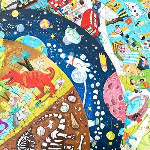 Boppi Puzzle Redondo Animales Alrededor Del Mundo Con Tarjet