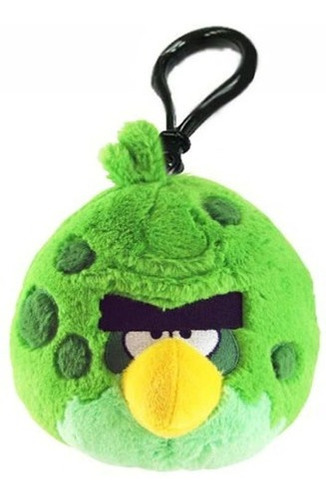 Angry Birds Space Verde Bird Con Clip Para Mochila