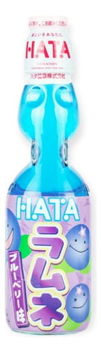 Bebida Japonesa Ramune Sabor Mora Azul 200ml Gasificada