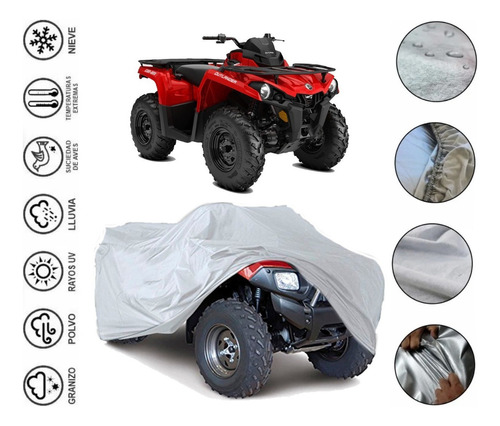 Lona Afelpada Cuatrimoto Can Am Atv Outlander 450/570