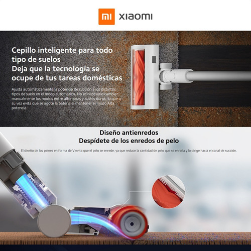 Xiaomi Mi Vacuum Cleaner G10, Aspiradora Smart Inalámbrica
