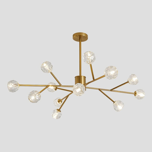 Ttbdddyh Candelabro Moderno 12 Luz Lampara Colgante Cristal