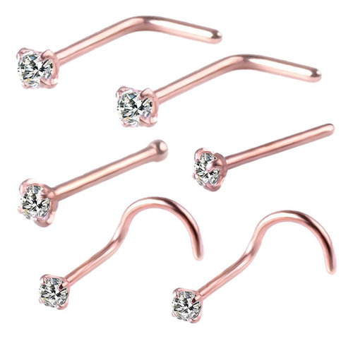 6 Anillos Para La Nariz, Para La Nariz, Pequeños De,