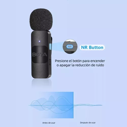 Micrófono Inalámbrico Profesional Dual Boya By-v2 Para iPhone