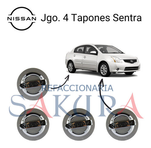 4 Centros Rin De Lujo Nissan Sentra 2007