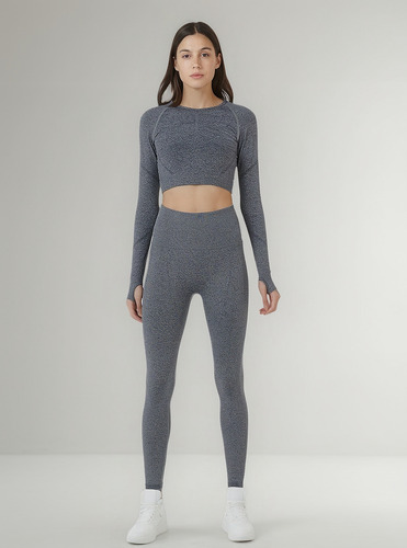 Conjunto Deportivo Leggins Push Up + Top Deportivo Dama