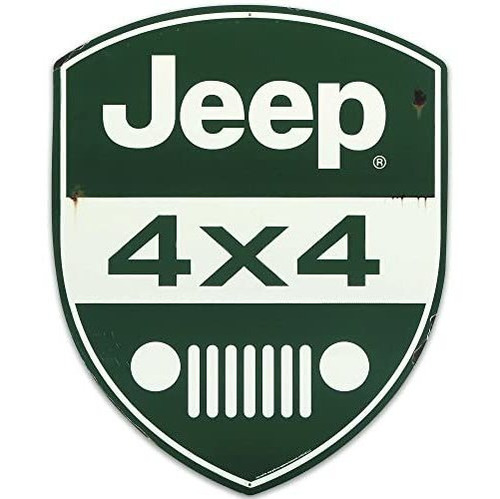 Open Road Brands  4x4 Grille Badge Metal Sign - Large Je