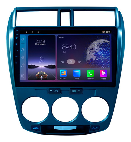 Stereo Gps Android Pantalla Camara Honda City 2+64 Carplay