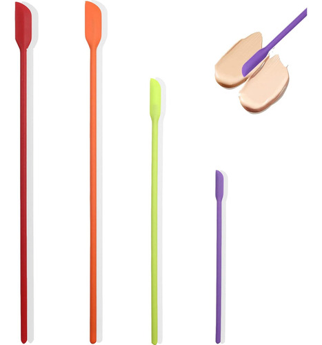 Espátula De Belleza, 4 Piezas De Espátula De Maquillaje Mini