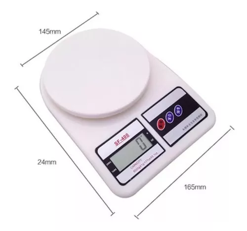 Balanza de Alimentos Libercam LBAL-80 Digital 1gr A 10kg Cocina Alta  Precision Color Blanco