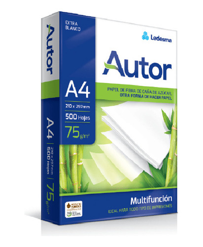 Resma Autor - Boreal O Chamex A4 75gr. Consulte Envio Gratis