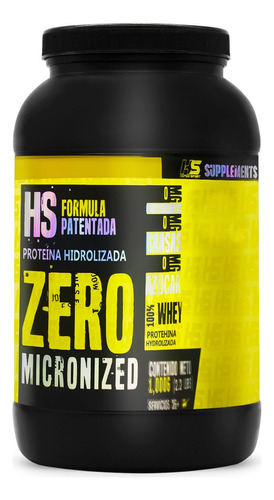 Proteína Whey Hidrolizada Zero Hs 1 Kg Sabores Hiper Sport Sabor Frotlops