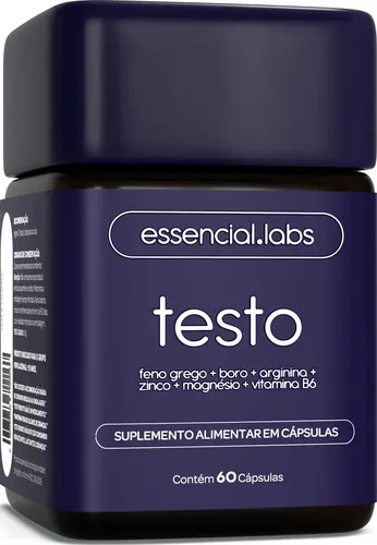 TESTO ESSENCIAL - Fórmula Exclusiva com Feno Grego + Boro + Argin...