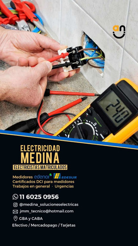 Imagen 2 de 2 de Electricistas Matriculados.medidores Edenor-edesur. Gba-caba