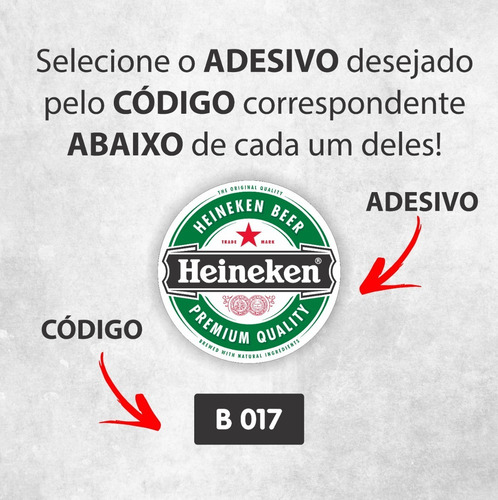 Adesivos Bebidas E Cigarros 50un.