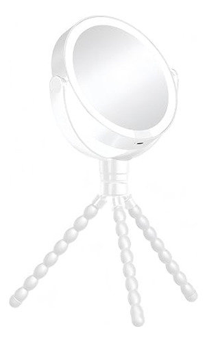 Espejo De Maquillaje De Viaje Con Trípode Con Luces Espejo D