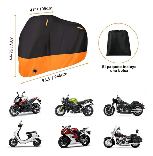 Cubre Motocicleta, Funda Para Moto Impermeable Grande