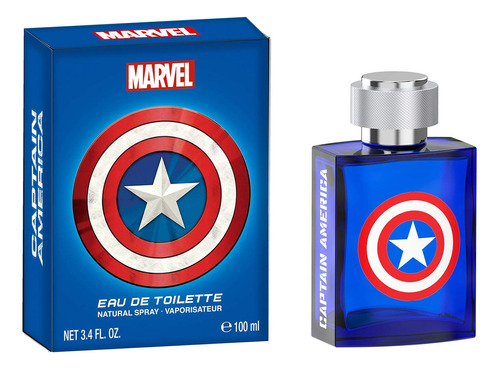 Marvel Capitan America, Fragancia, Para Hombre, 3.4oz, 3.4 F