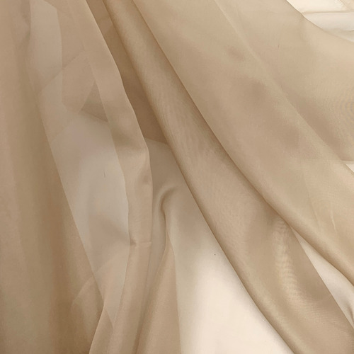 Tela Voile 1 Metro X 3,0 Ancho Ideal Cortinas Decoracion Beige Liso