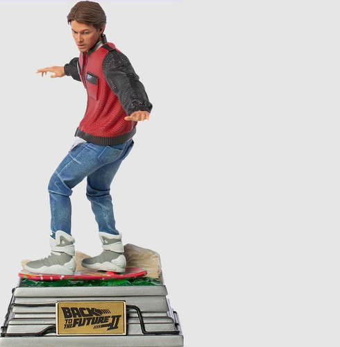 Marty Mcfly On Hoverboard 1:10 Scale Iron Studios