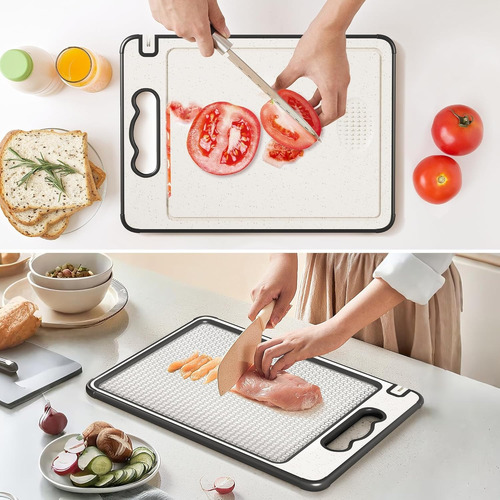 Tablas Para Picar De Doble Cara En Inox304 Y Tpr 36*25cm Tabla De Cortar